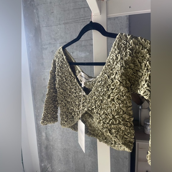 🏷️🔖 NWT Mara Hoffman Tavi Skirt + Aja Top Set in Green - Picture 3 of 15